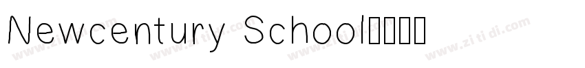 Newcentury School字体转换